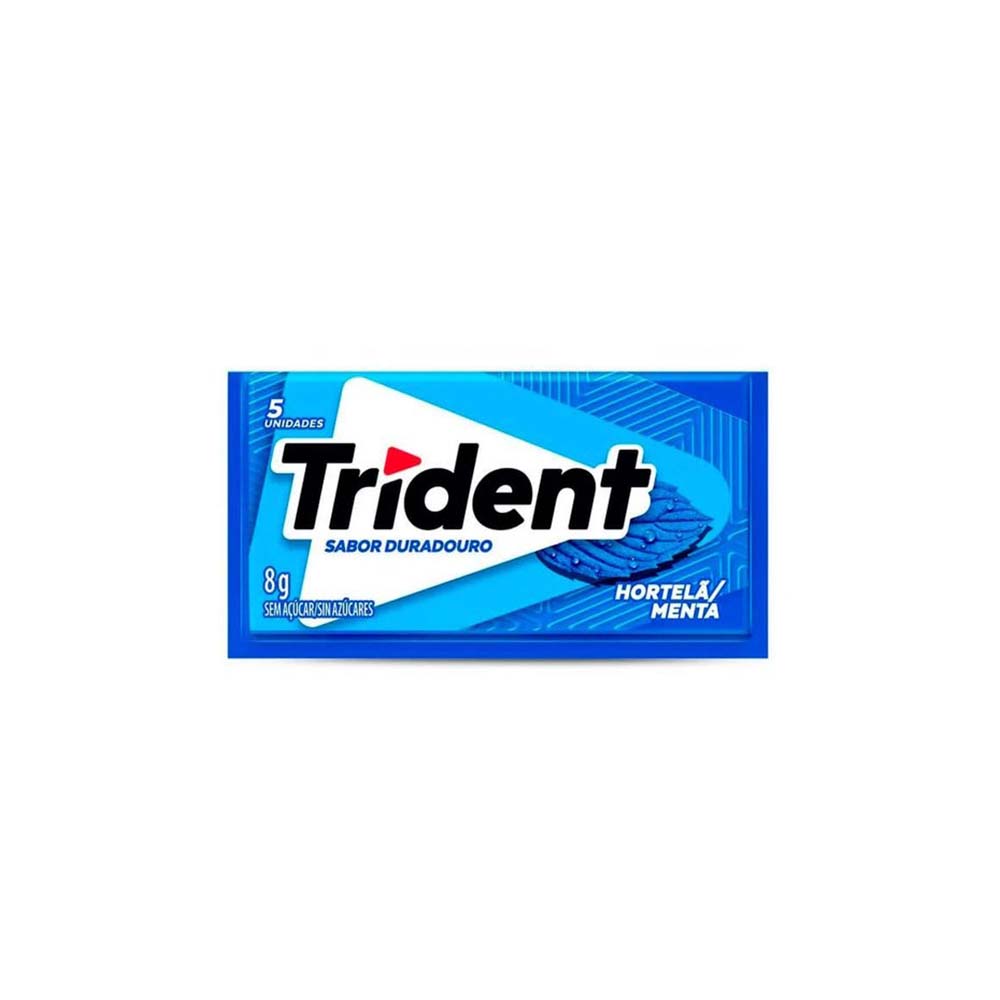 Goma De Mascar Trident Sabor Hortelã 8,5g Com 5 Unids.