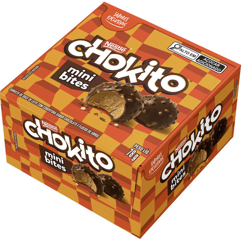 Sorvete Nestlé Chokito Mini Bites 78G