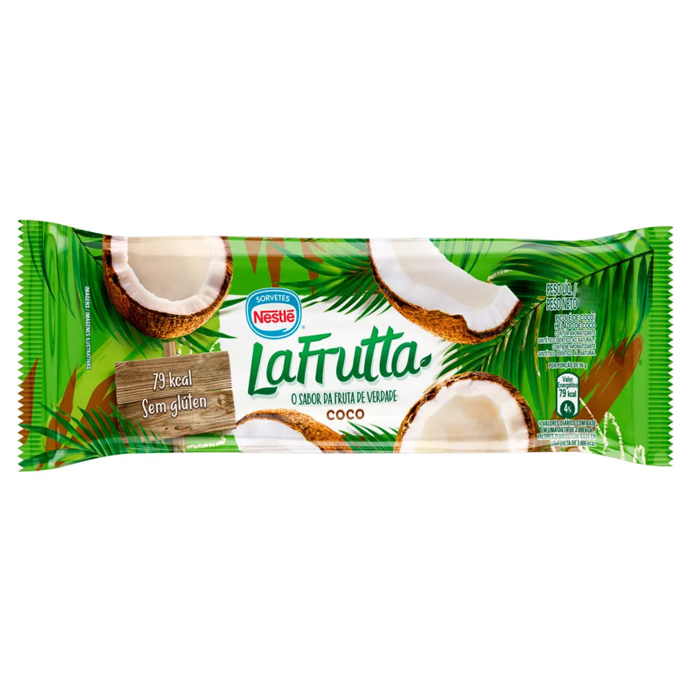 Picolé Nestlé Lafruta Coco 66G